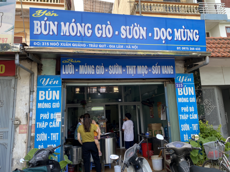 Bún Móng Giò - Sườn - Dọc Mùng