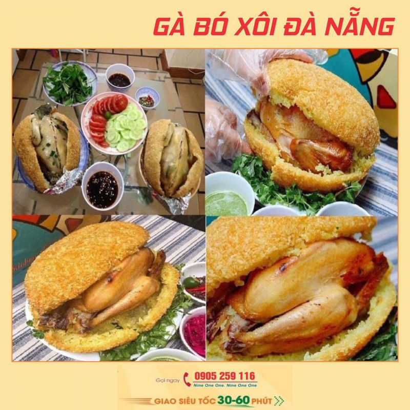 Gà Bó Xôi - Đà Nẵng-Vườn Gà Quán