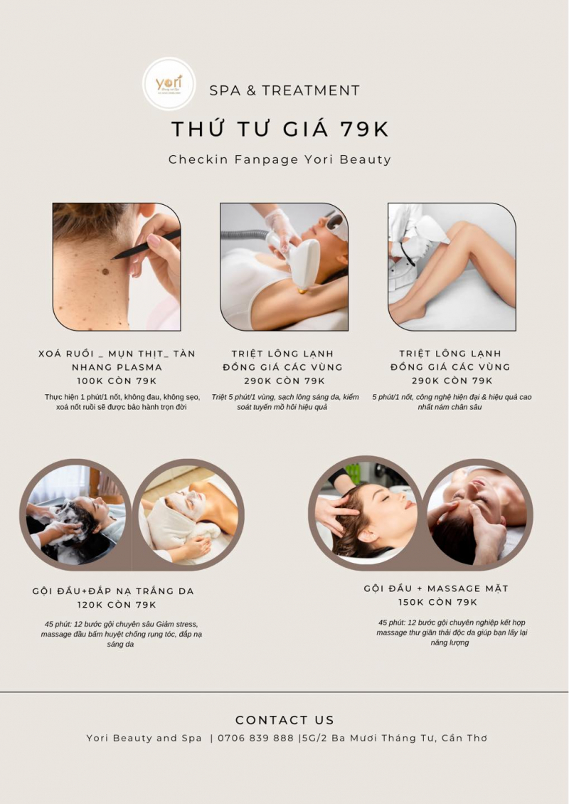 Yori Beauty and Spa có rất nhiều chương trình ưu đãi cho khách hàng