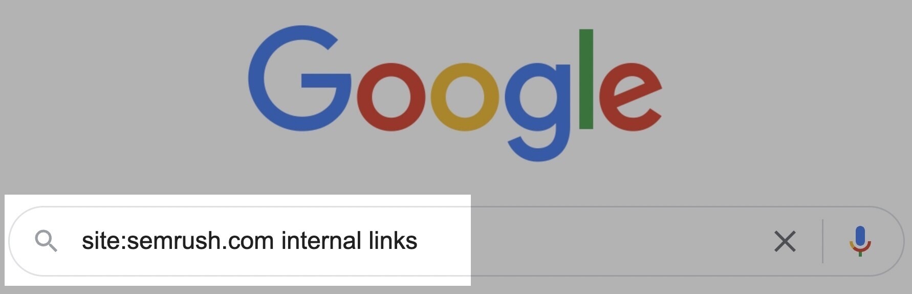 tìm kiếm Google cho các trang Semrush về liên kết nội bộ